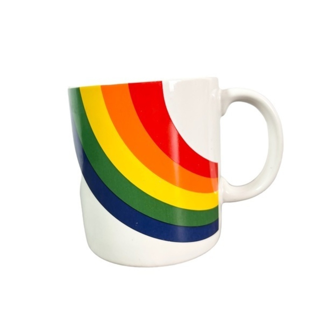 Vintage F.T.D.A Rainbow Pride Coffee‎ Cup Mug